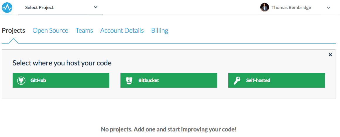 Codebeat - Projects