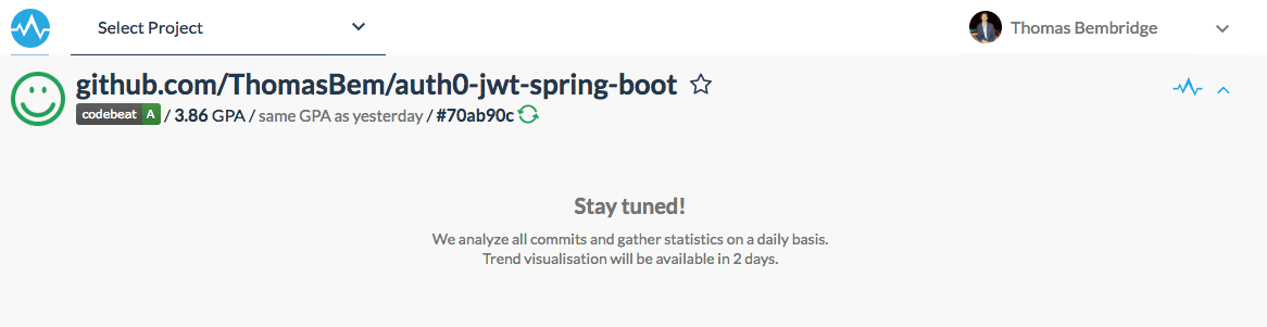 Codebeat - Trend